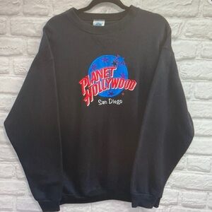 Planet Hollywood San Diego Black Crewneck Sweatshirt